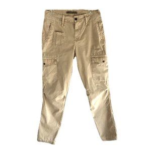 ZARA High-Waisted Tan Khaki Cargo Pants - Women's Size 6